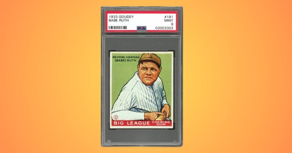 1933 Goudey 181 Babe Ruth