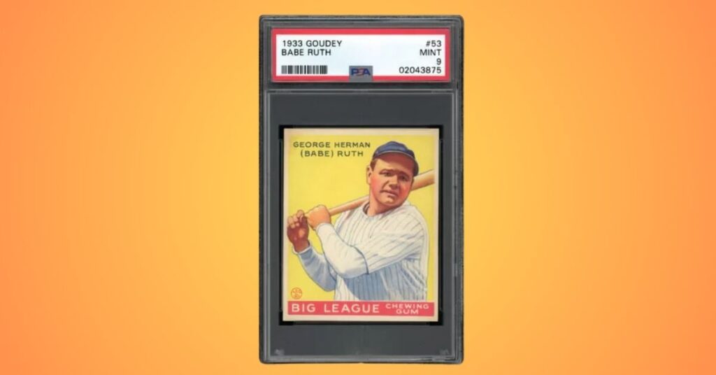 1933 Goudey 53 Babe Ruth