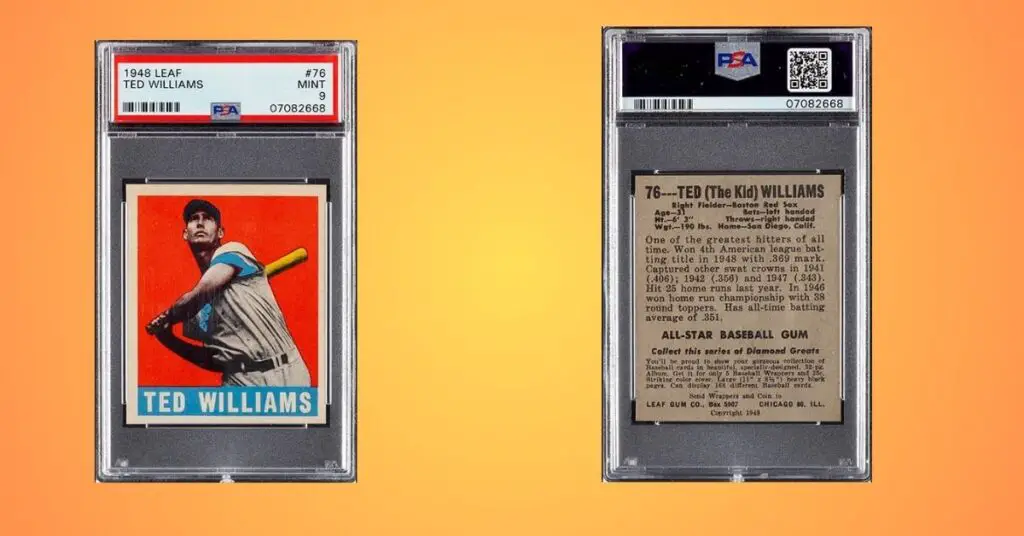 1948 Leaf Ted Williams #76