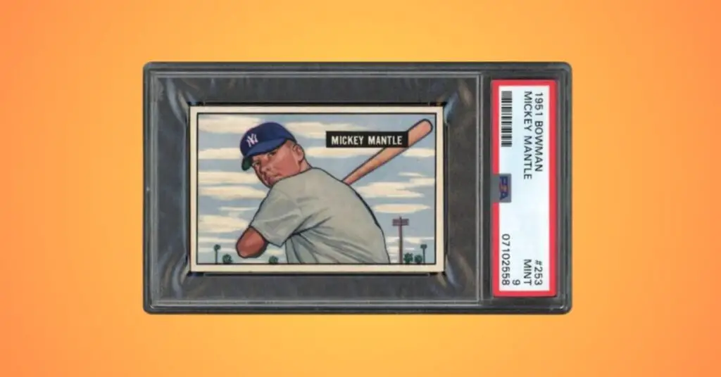 1951 Bowman 253 Mickey Mantle Rookie Card 