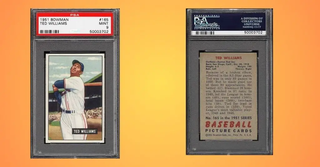 1960 ted williams baseball card