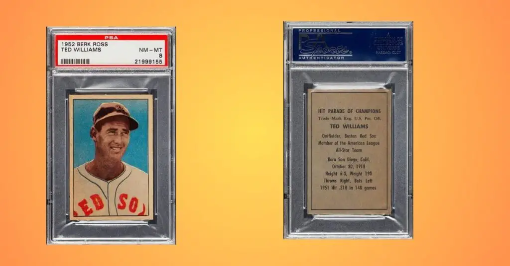 1952 Berk Ross Ted Williams