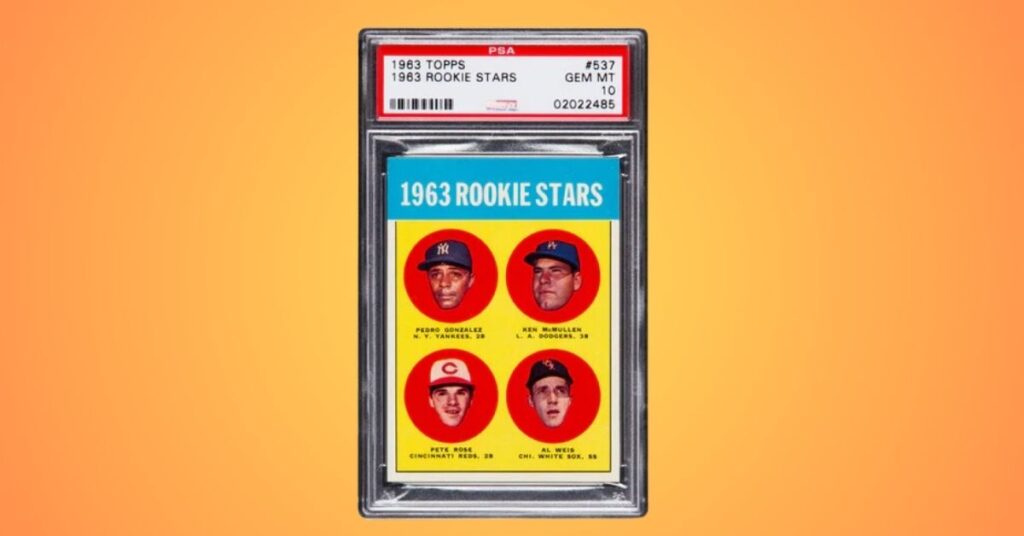 1963 Topps 537 Pete Rose Rookie Card