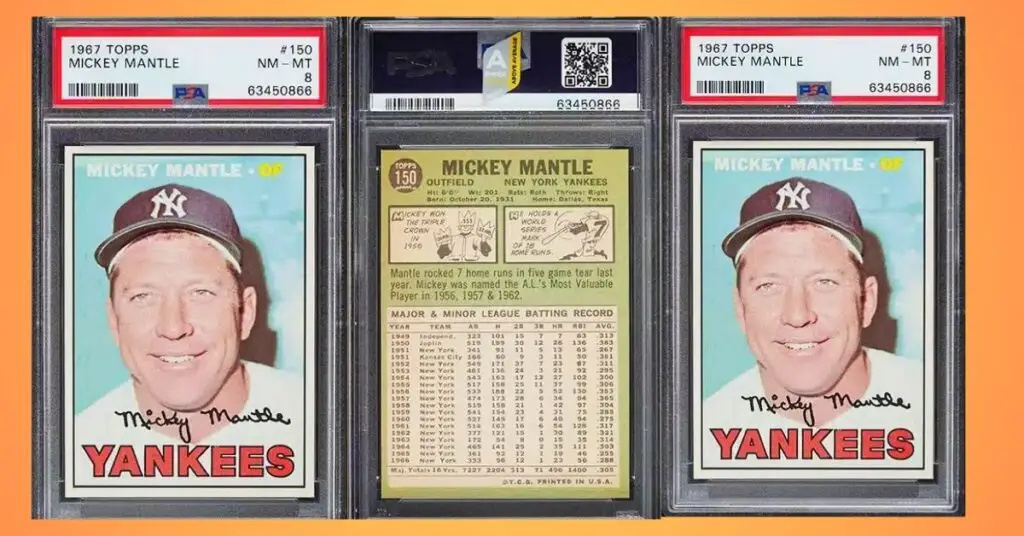 1967 Topps Mickey Mantle 150 PSA 8 NM MT PWCC