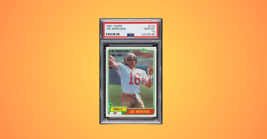 1981 TOPPS JOE MONTANA #216