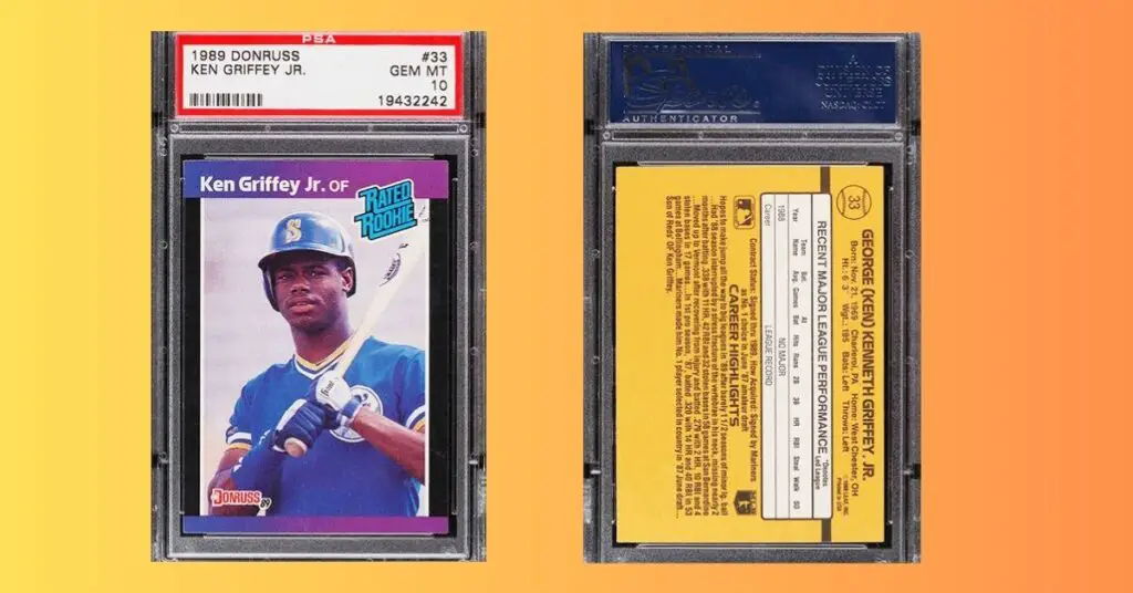 1989 Donruss Ken Griffey Jr. ROOKIE 33 PSA 10 GEM MINT