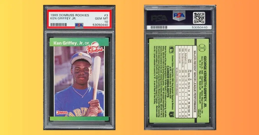 1989 Donruss The Rookies Ken Griffey Jr.ROOKIE 3 PSA 10 GEM MINT