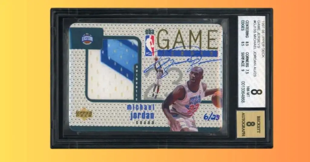 1997-98 Upper Deck Michael Jordan Game Jerseys Autograph