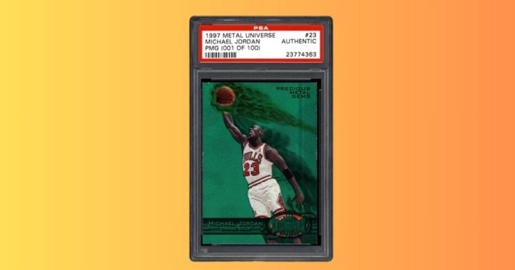 1997 Metal Universe Michael Jordan Precious Metal Gems – Green