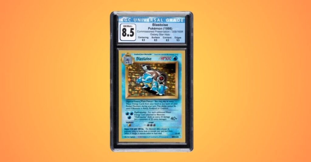 1998 Pokémon Blastoise #009_165R Commissioned Presentation Galaxy Star Hologram