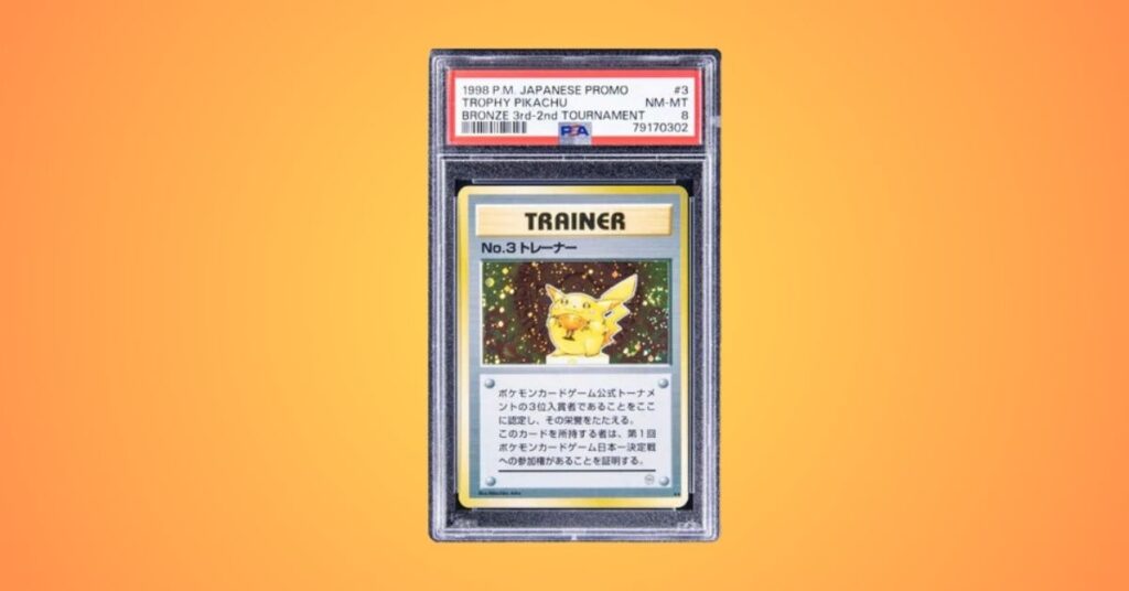 1998 Pokémon Japanese Promo Trophy Pikachu Bronze No. 3 - 2nd Tournament