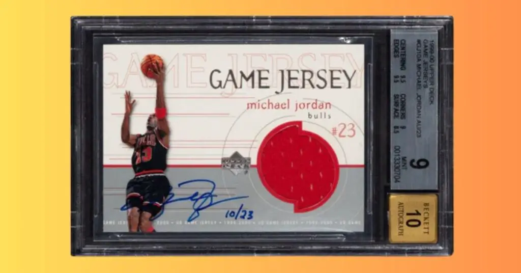 1999 Upper Deck Michael Jordan Game Jersey Autographs 