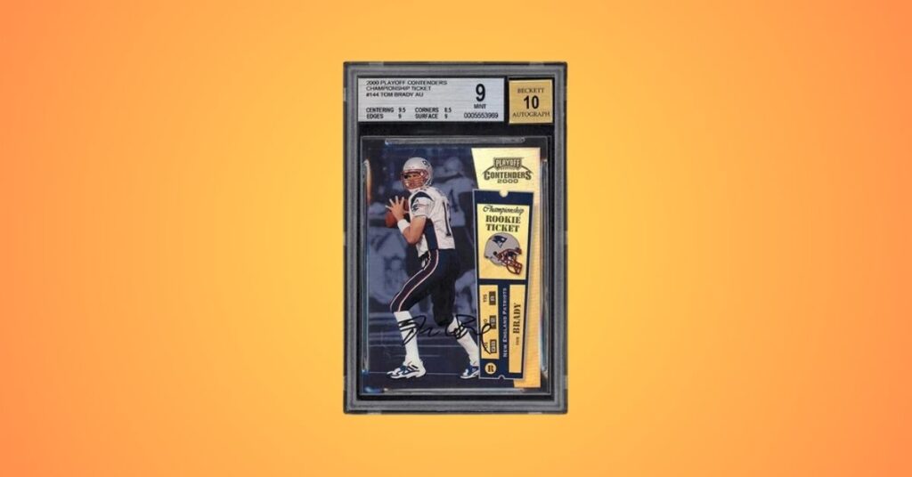 2000 Playoff Contenders Championship Ticket Tom Brady 