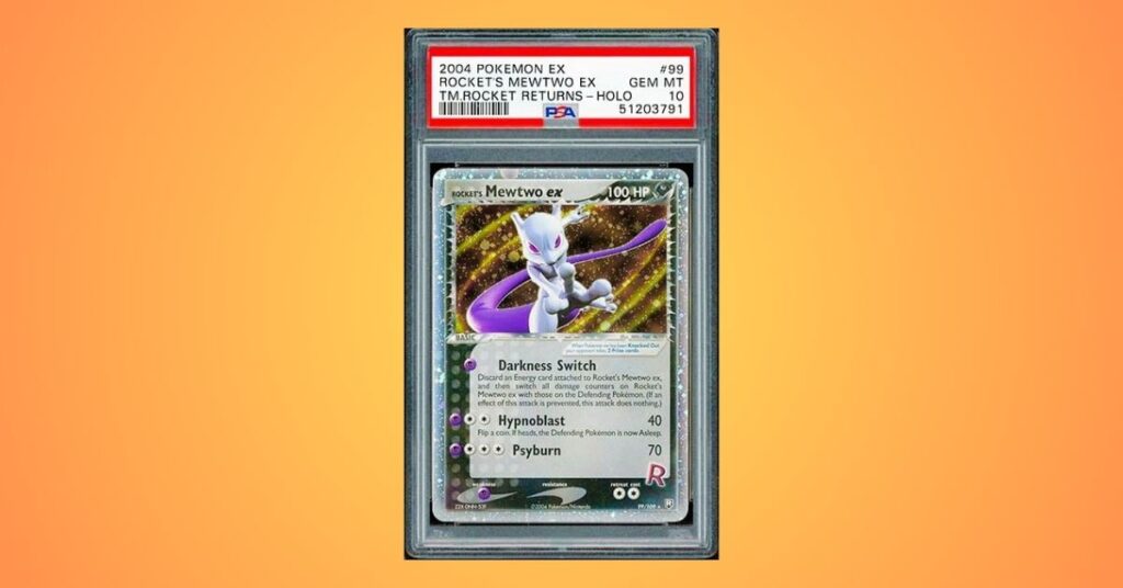2003 EX Ruby & Sapphire Mewtwo Pokemon Card Holographic #101