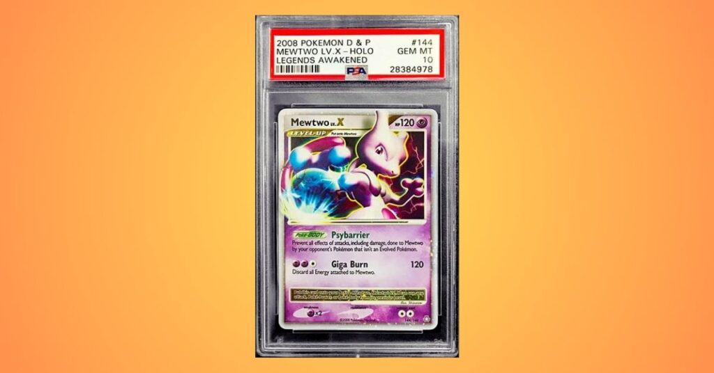 2008 Diamond & Pearl Legends Awakened Mewtwo Lv. X holo #144