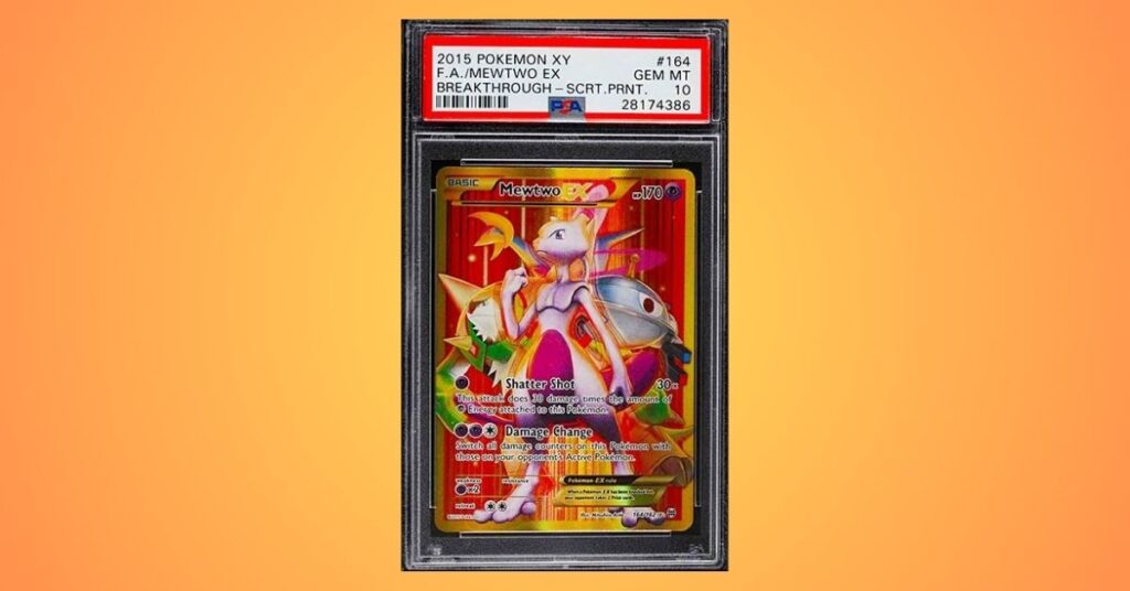 2015 XY Breakthrough Mewtwo Secret Rare #164