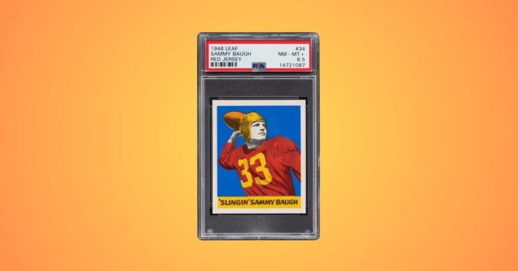 1948 Leaf Sammy Baugh Red Jersey #34