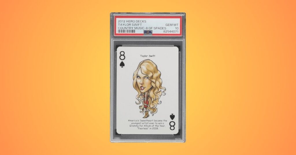 Taylor Swift 2012 Hero Decks Country Music 8 of Spades Playing Card