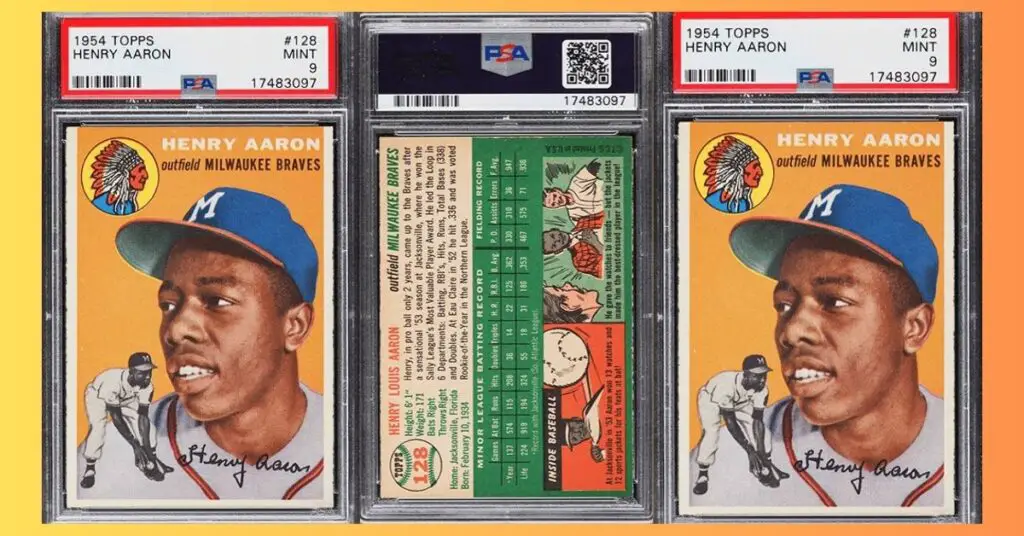 1954 Topps Hank Aaron RC 128 PSA 9