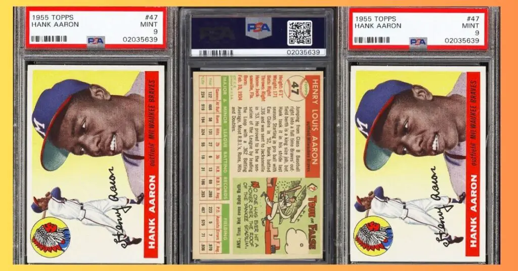 1955 Topps Hank Aaron 47 PSA 9