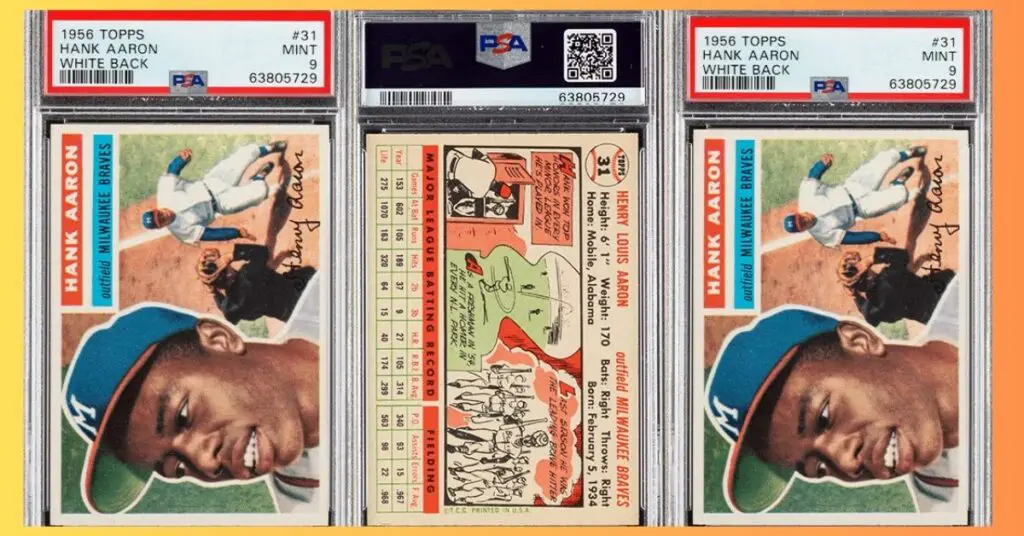 1956 Topps Hank Aaron 31 PSA 9