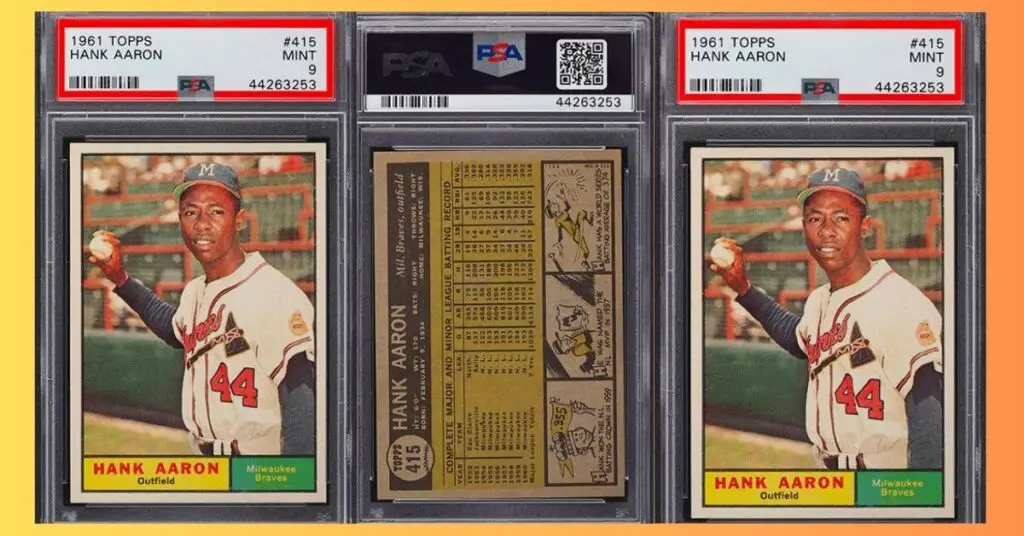 1961 Topps Hank Aaron 415 PSA 9