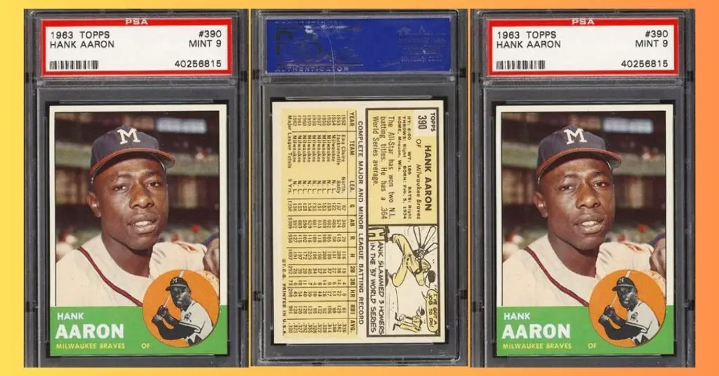 1963 Topps Hank Aaron 390 PSA 9