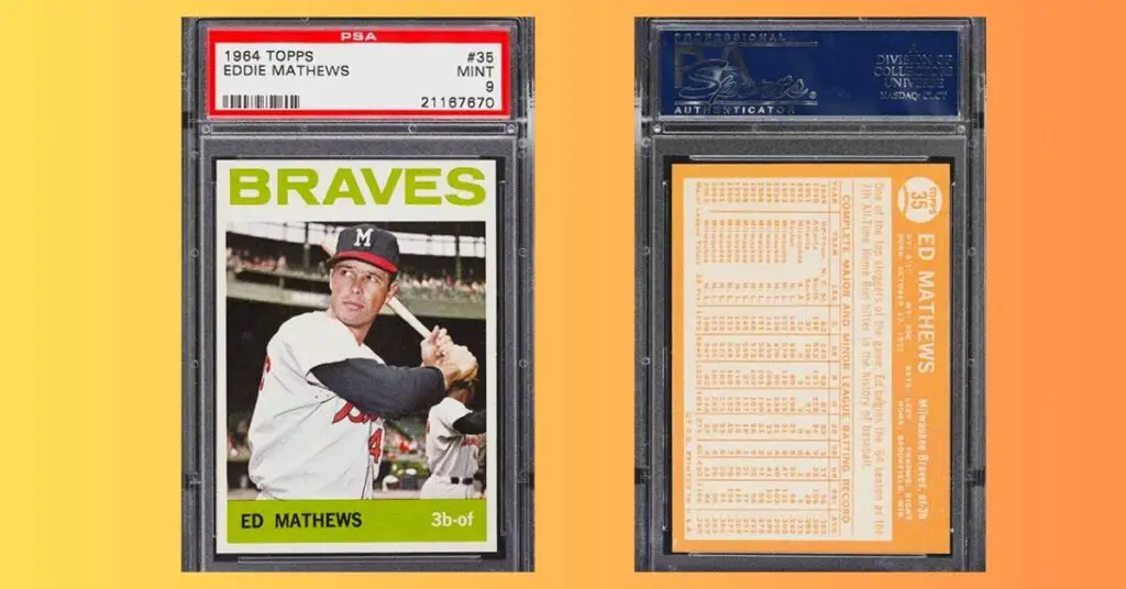 1964 Topps Eddie Mathews 35 PSA 9