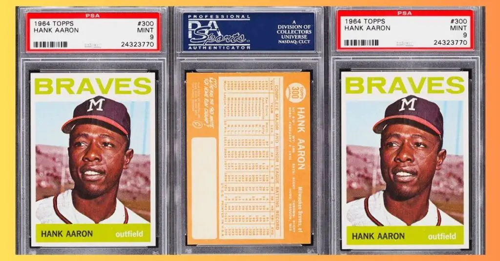 1964 Topps Hank Aaron 300 PSA 9