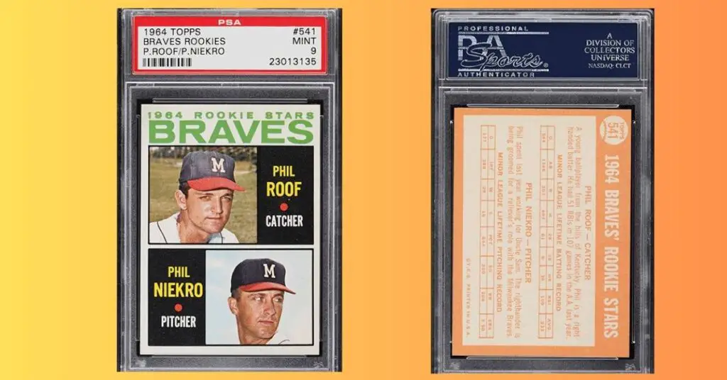 1964 Topps Phil Niekro RC 541 PSA 9