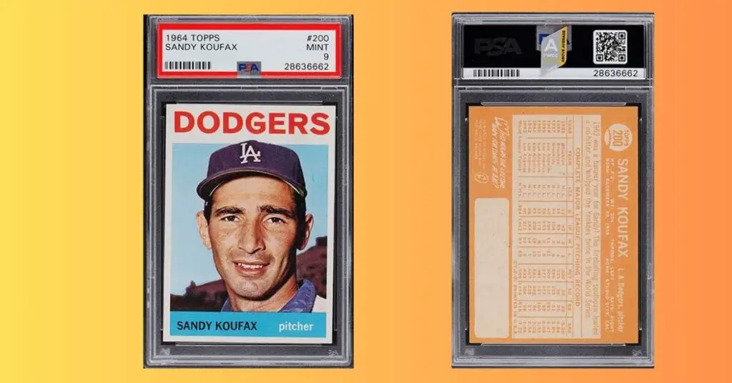 1964 Topps Sandy Koufax 200 PSA 9