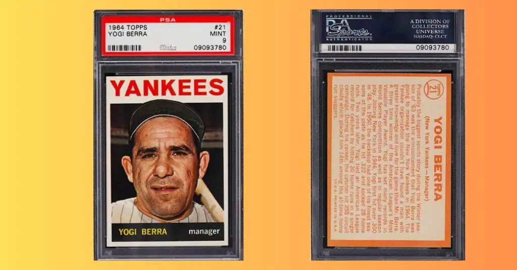 1964 Topps Yogi Berra 21 PSA 9