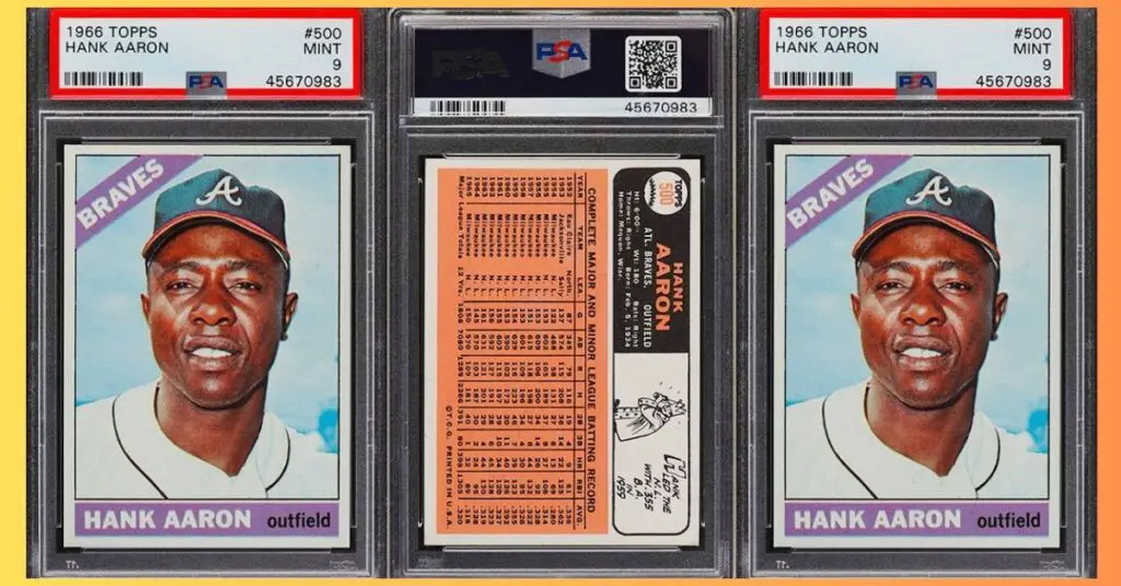 1966 Topps Hank Aaron 500 PSA 9