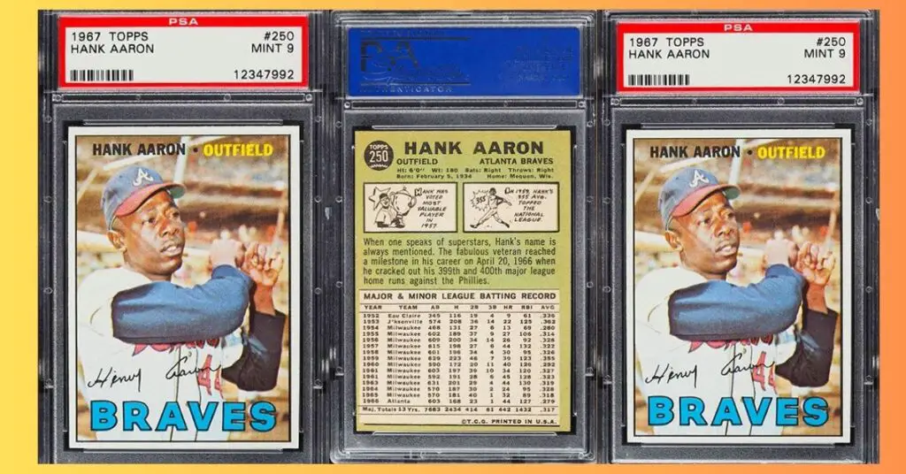 hank aaron braves card