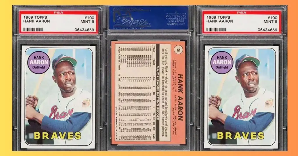 1969 Topps Hank Aaron 100  PSA 9