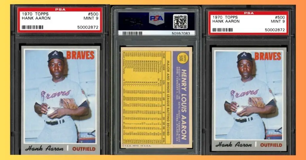 1970 Topps Hank Aaron 500  PSA 9