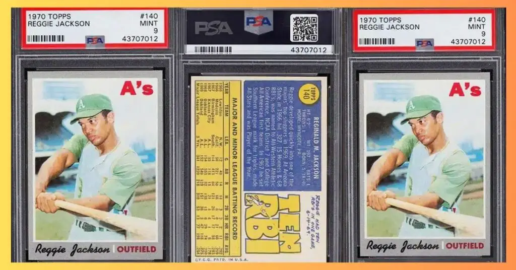 1970 Topps Reggie Jackson 140 PSA 9