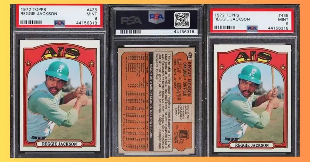 1972 Topps Reggie Jackson 435 PSA 9 