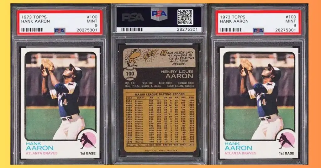 1973 Topps Hank Aaron 100 PSA 9