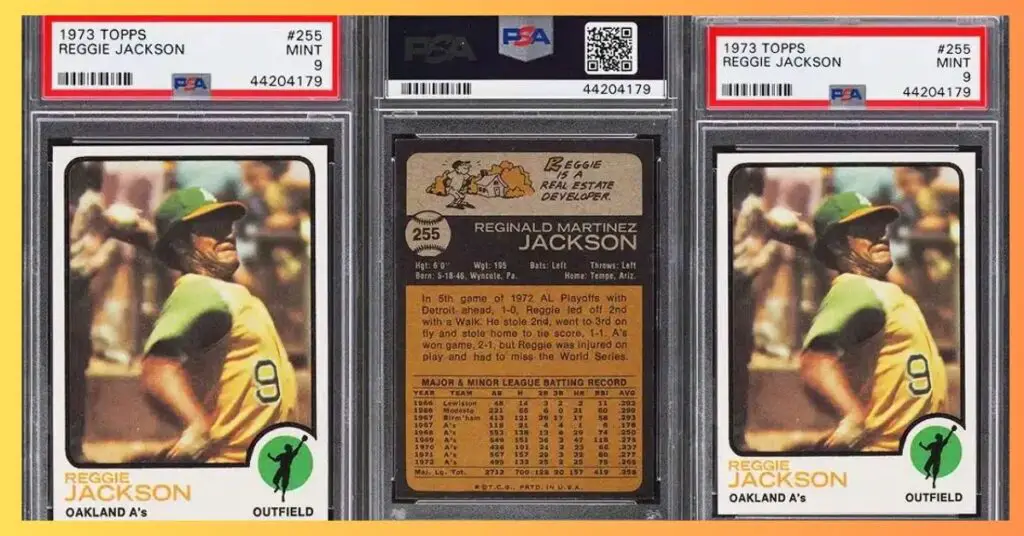 1973 Topps Reggie Jackson 255 PSA 9 