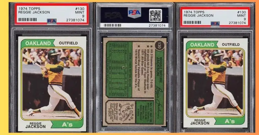 1974 Topps Reggie Jackson 130 PSA 9 