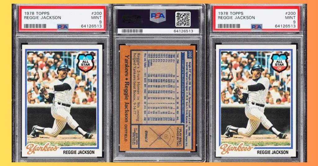 1978 Topps Reggie Jackson 200 PSA 9 