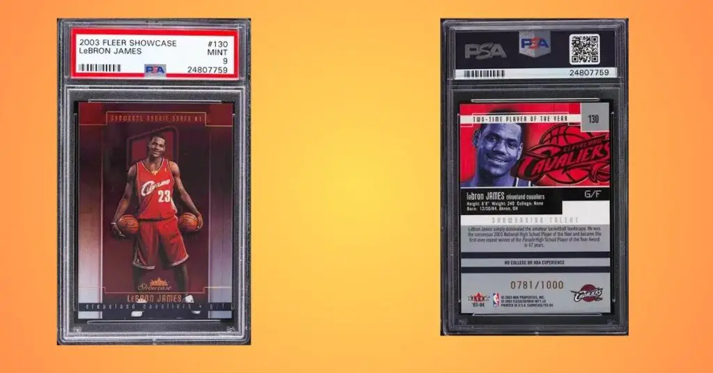 Lebron James Rookie Card value tops