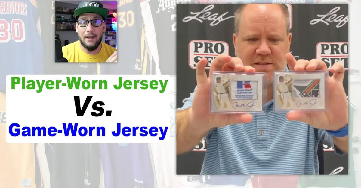 Game Worn Jersey Cards vs Player Worn