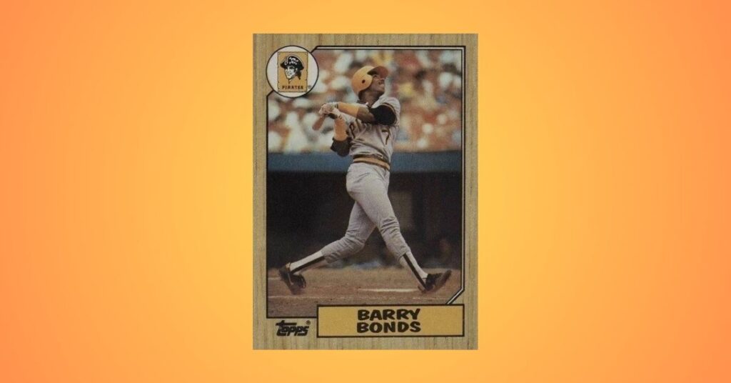 1987 Topps #320 Barry Bonds Rookie Card