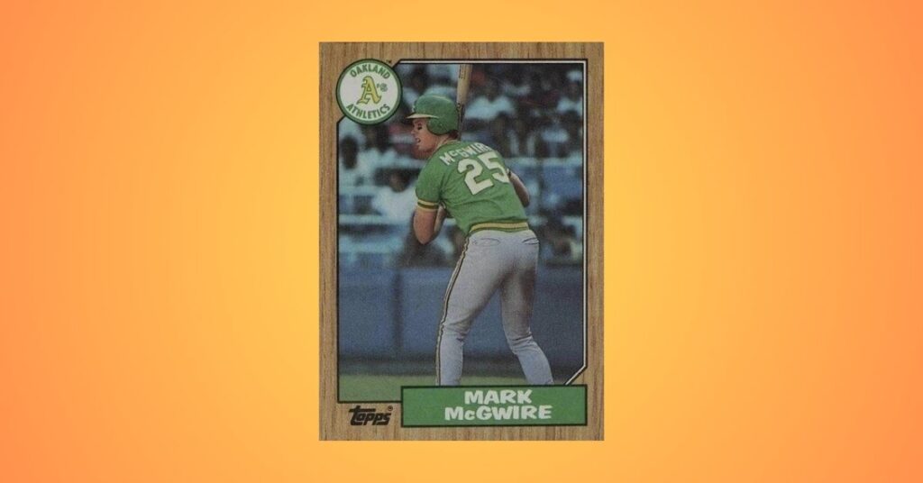 1987 Topps #366 Mark McGwire