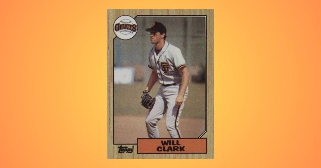 1987 Topps #420 Will Clark Rookie Card