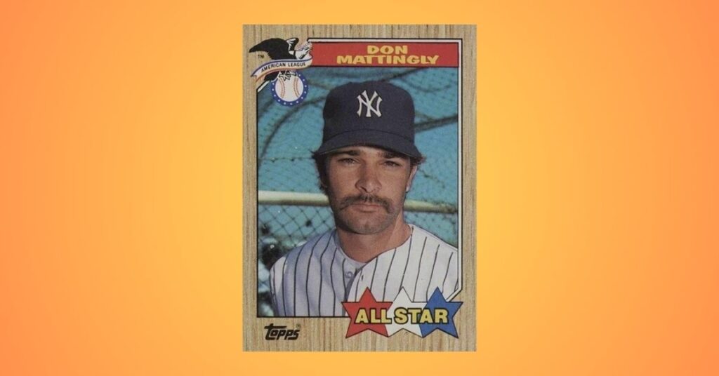 1987 Topps #606 Don Mattingly All-Star (With Trademark)