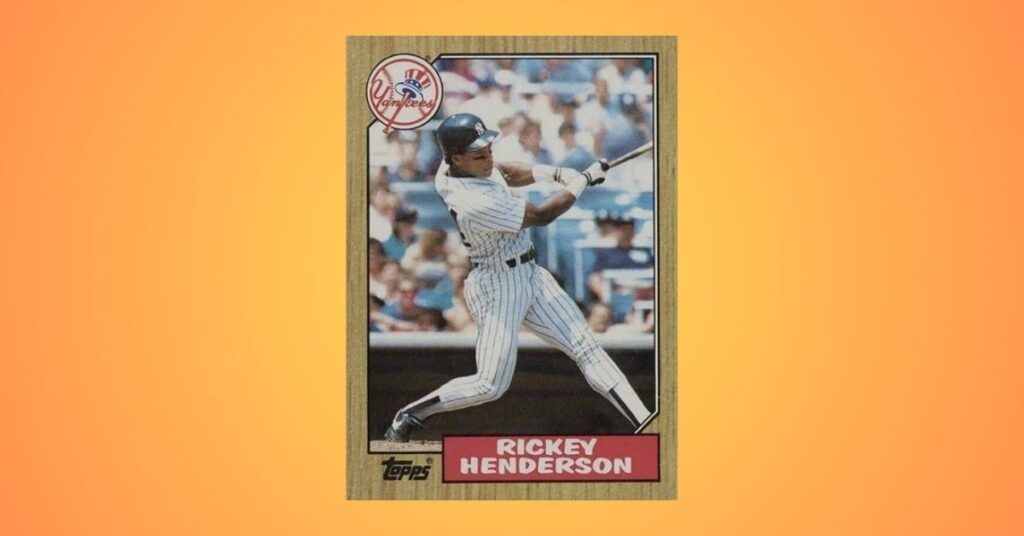 1987 Topps #735 Rickey Henderson