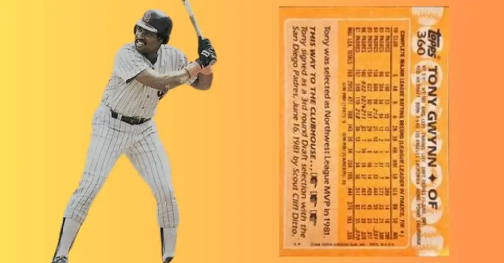 1988 Topps 360 Tony Gwynn baseball card